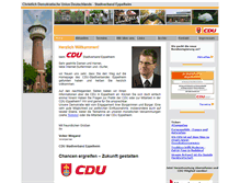 Tablet Screenshot of cdu-eppelheim.de